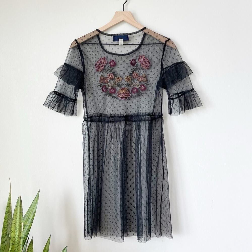 Blue Rain Sheer Cover Up Dress - Picture 5 of 5